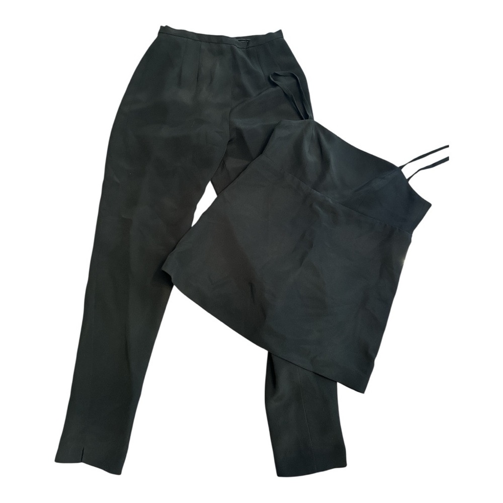 90’s Minimalist Black Parallel Suiting